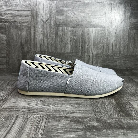TOMS Alpargata Men's size 14 Shadow Heritage Canvas Slip On Shoes - Picture 1 of 7